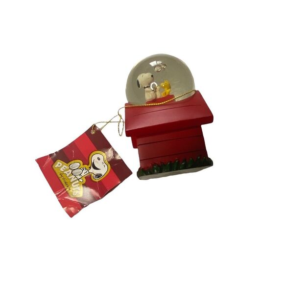 Vintage Westland #18257 Snoopy & Woodstock Small Water Snow Glitter Globe - Picture 6 of 11